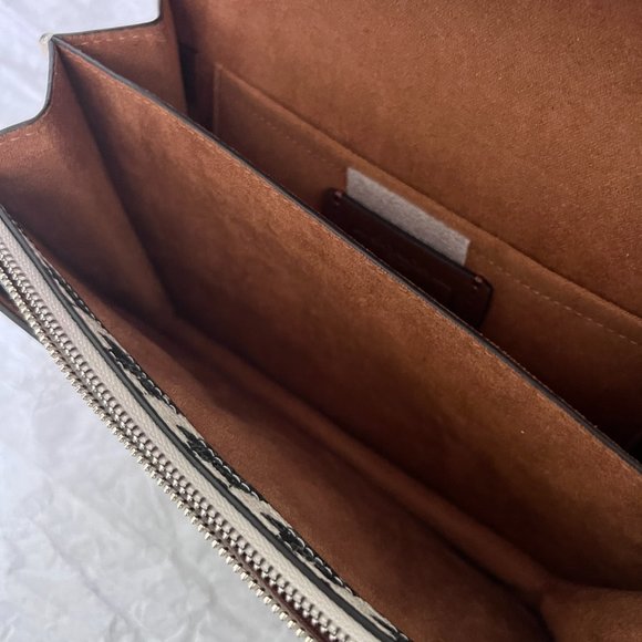 coach Klare Crossbody With Houndstooth Print cj625 - Picture 6 of 7